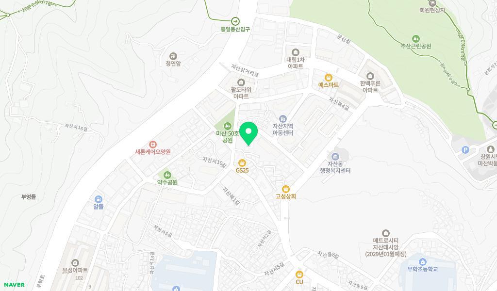 청운어린이집 위치 지도