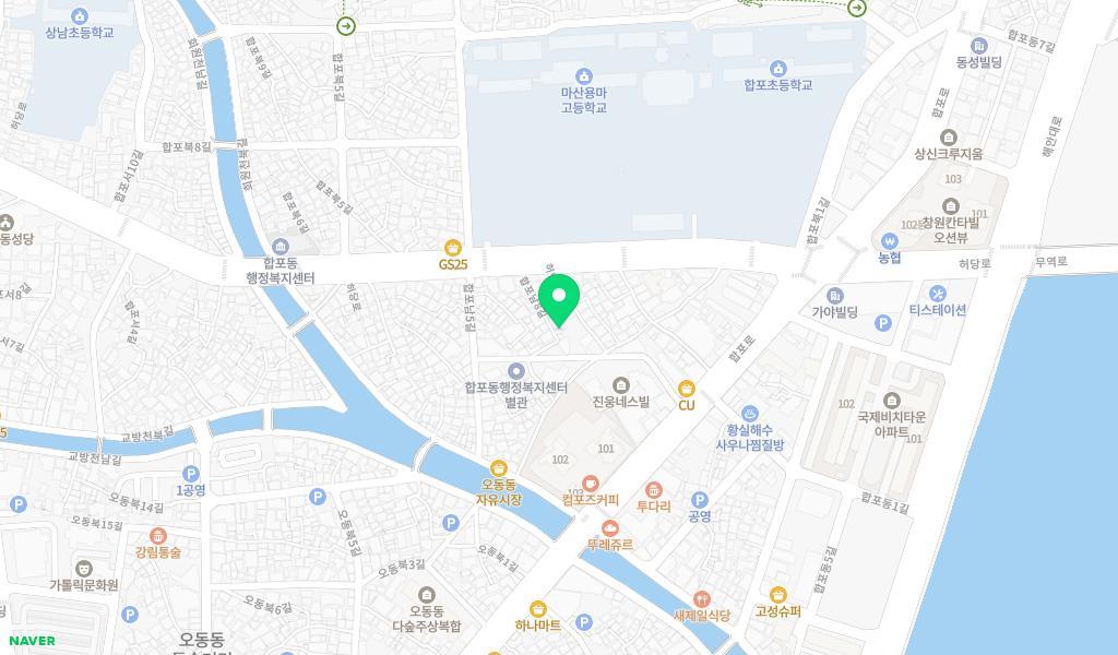 큰샘물어린이집 위치 지도