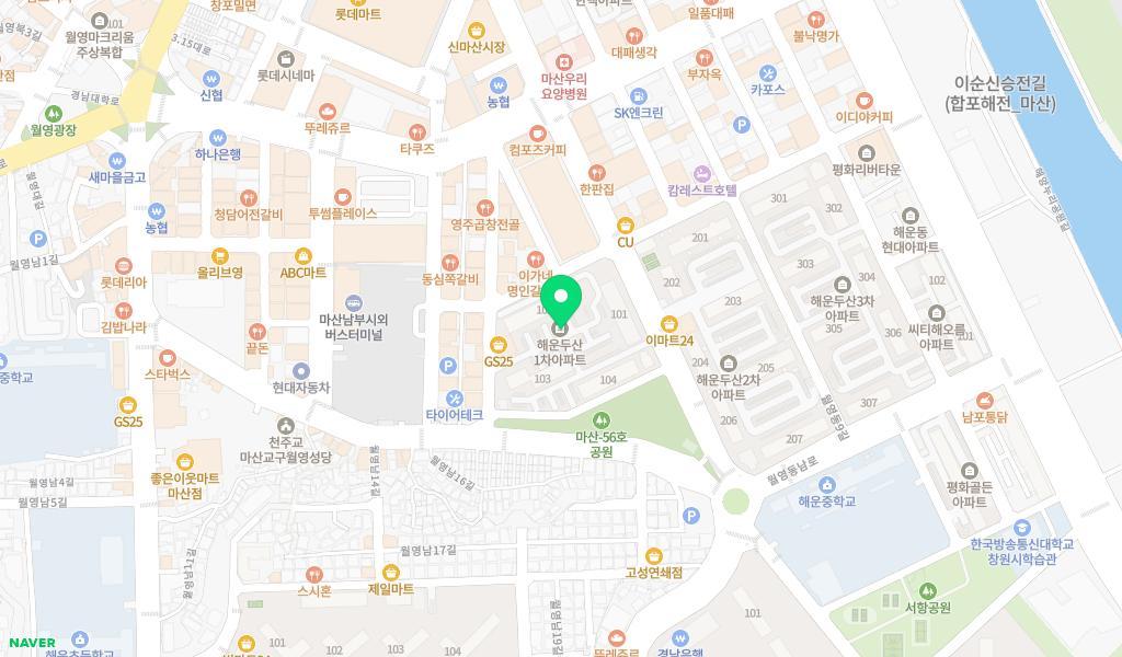 사랑숲 어린이집 위치 지도