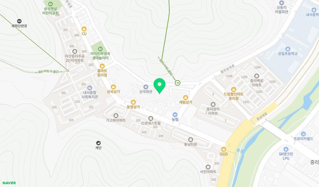 쏠티동산어린이집 위치 지도