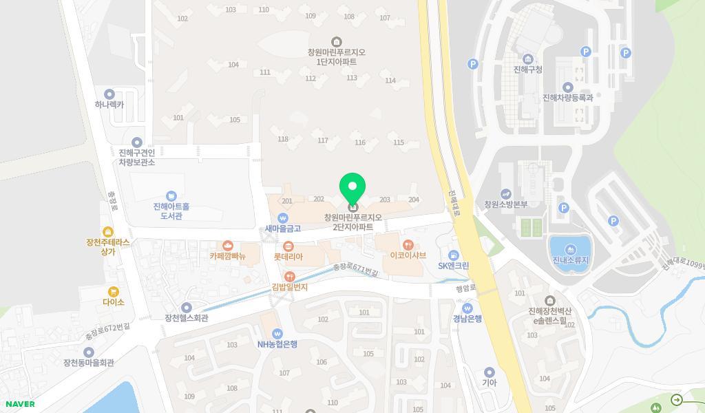 마린빅스맘어린이집 위치 지도