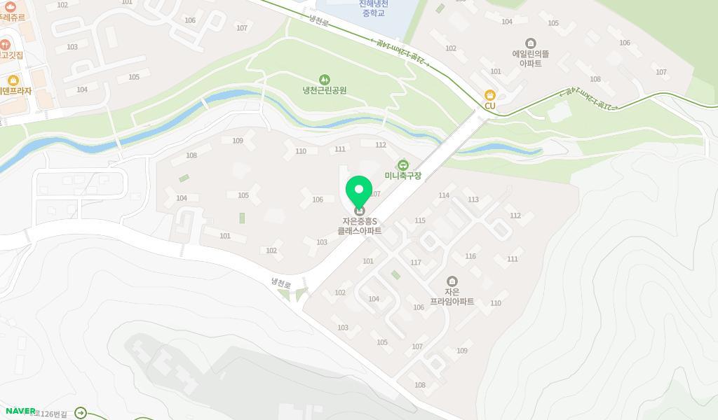 중흥솔가람어린이집 위치 지도
