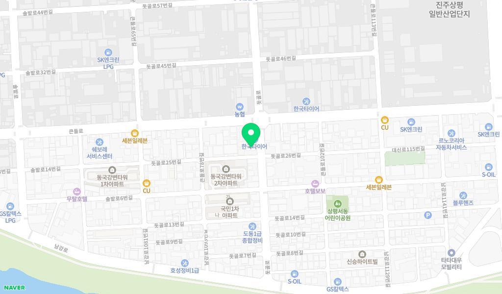 상평어린이집 위치 지도