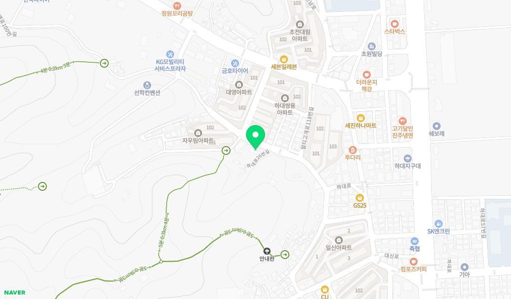 새에덴어린이집 위치 지도