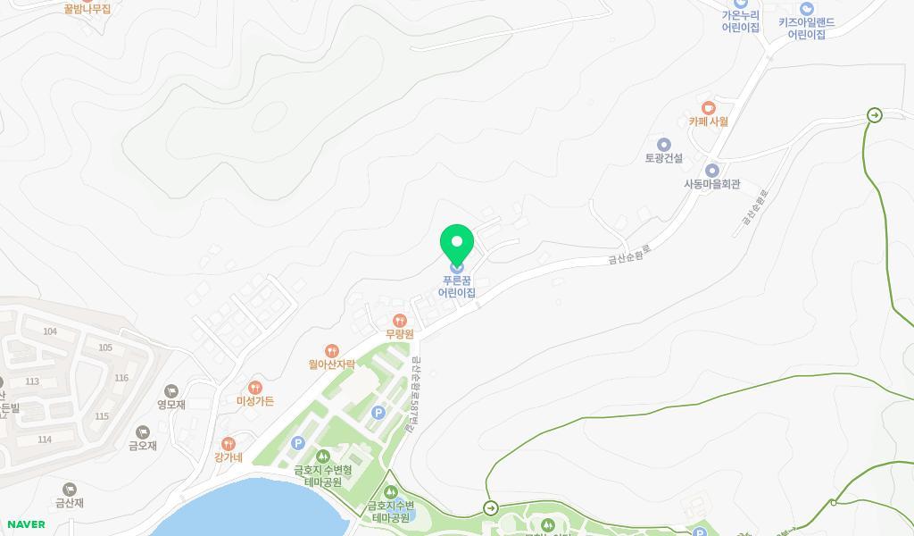 푸른꿈어린이집 위치 지도