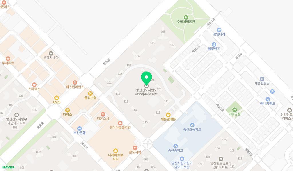 반도4차HABA어린이집 위치 지도