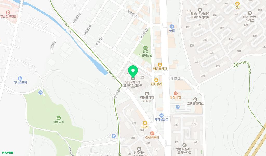 파크드림어린이집 위치 지도
