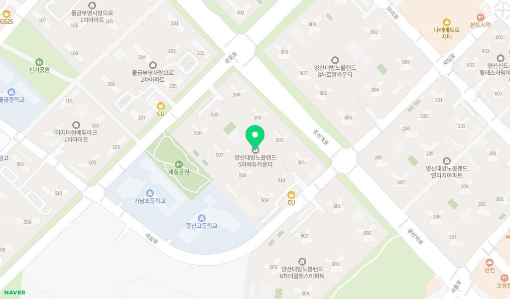 시립대방새실어린이집 위치 지도
