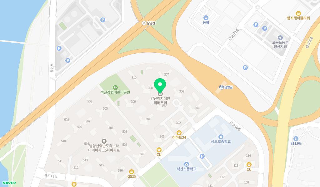 시립리버포레어린이집 위치 지도