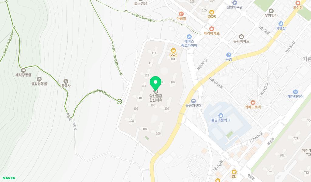 시립한신더휴수피아어린이집 위치 지도