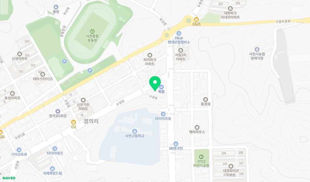 사천어린이집 위치 지도