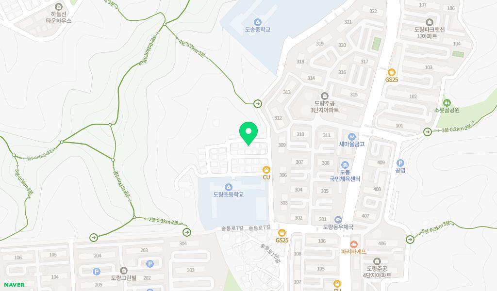 이소어린이집 위치 지도