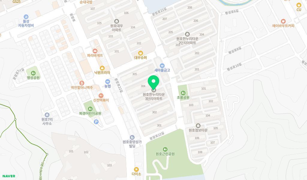 아이조은어린이집 위치 지도