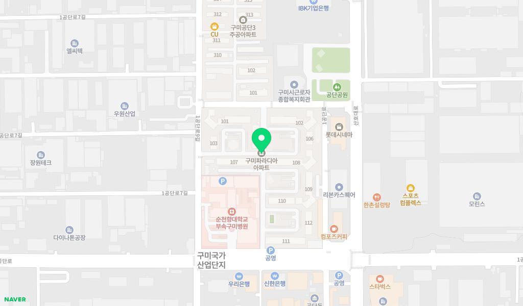 햇살눈이어린이집 위치 지도