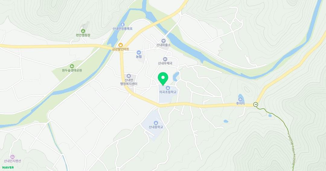 의곡초등학교병설유치원 위치 지도