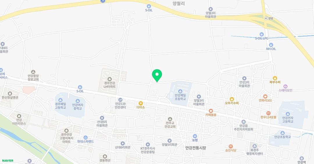 안강제일유치원 위치 지도
