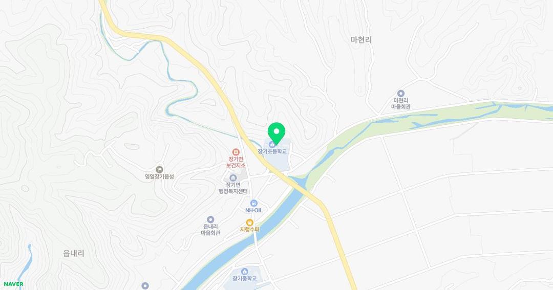 장기초등학교병설유치원 위치 지도