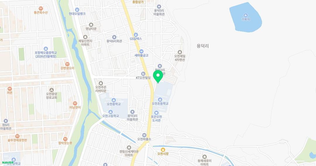 오천초등학교병설유치원 위치 지도