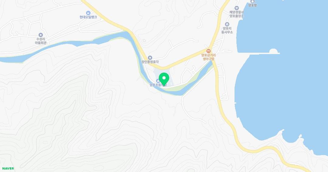 양포초등학교병설유치원 위치 지도