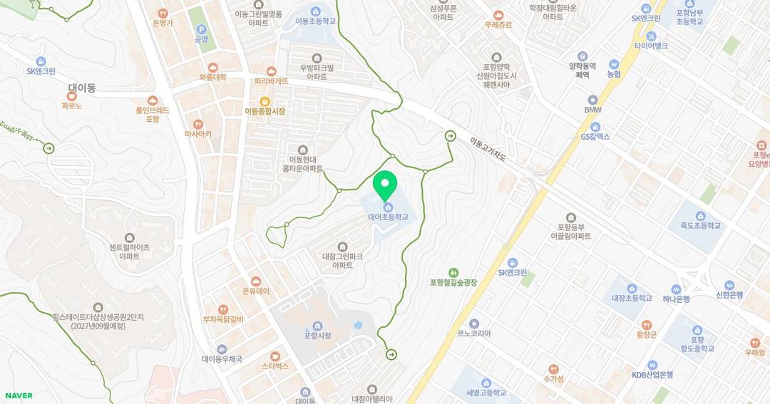 대이초등학교병설유치원 위치 지도