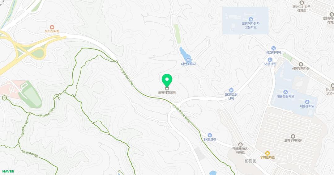 포항제일유치원 위치 지도