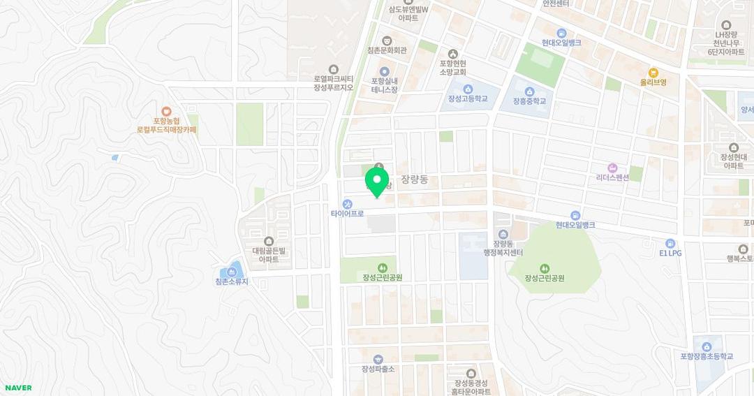 산내들예능유치원 위치 지도