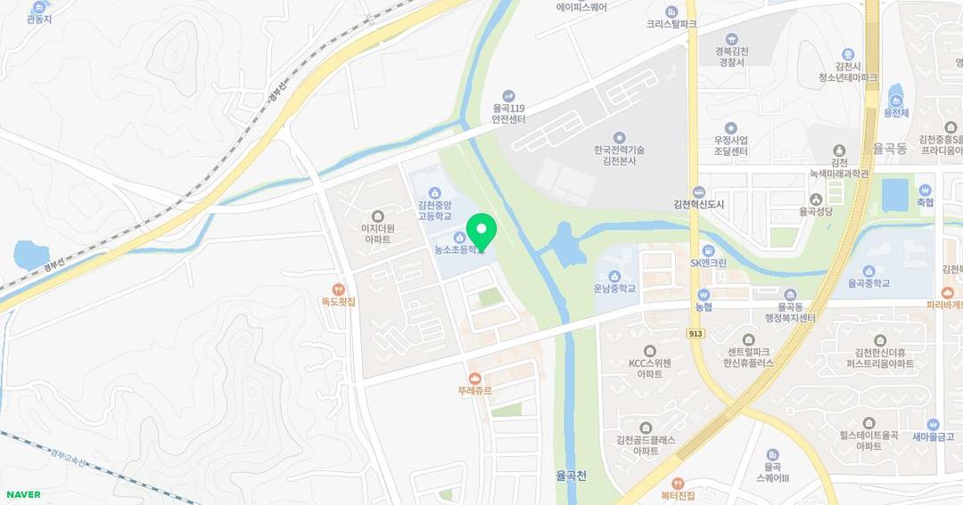 농소유치원 위치 지도