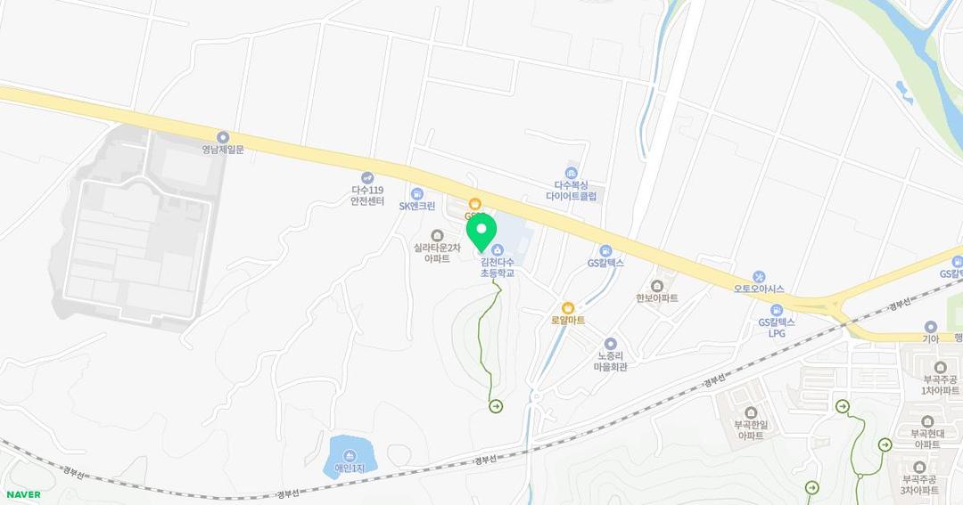 김천다수초등학교병설유치원 위치 지도