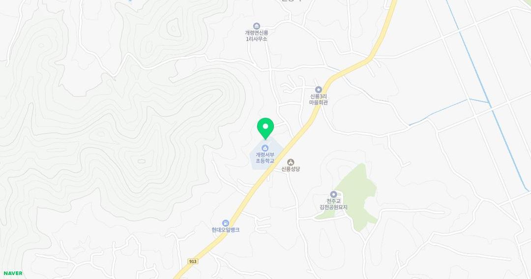 개령서부초등학교병설유치원 위치 지도