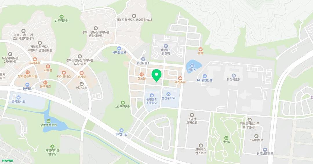 꿈빛유치원 위치 지도
