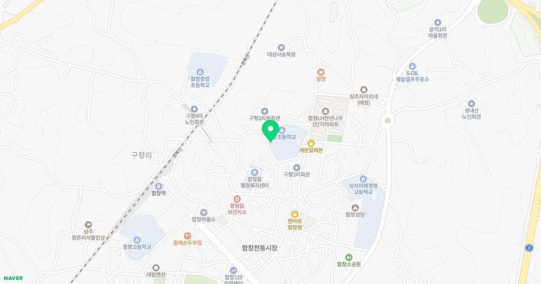 함창초등학교병설유치원 위치 지도