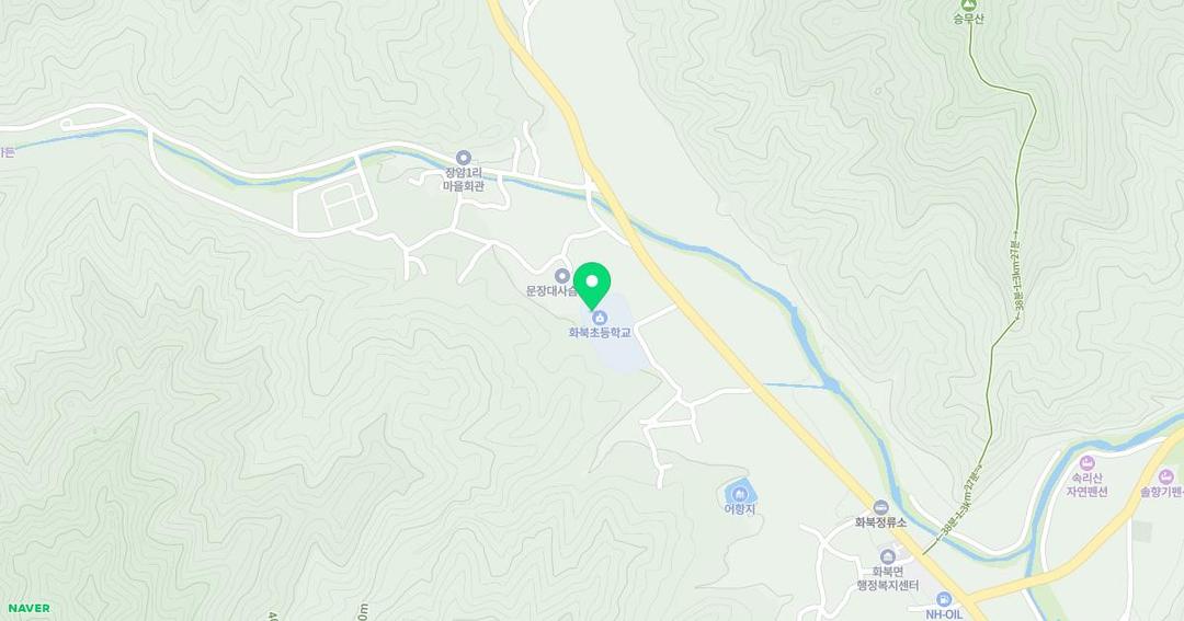 화북초등학교병설유치원 위치 지도