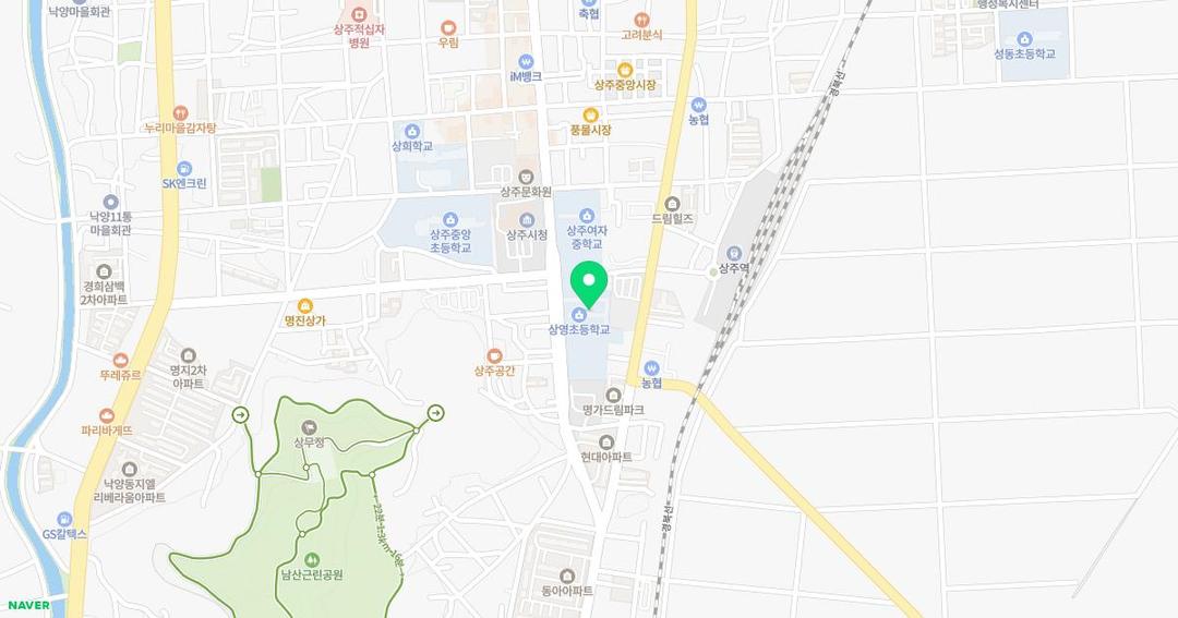 상영초등학교병설유치원 위치 지도