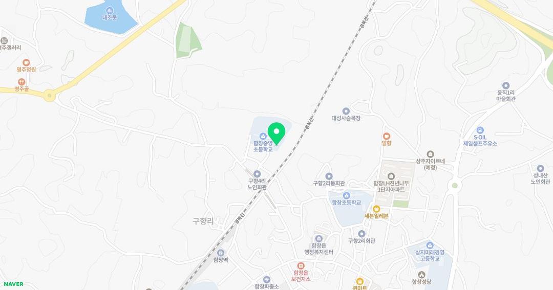 함창중앙초등학교병설유치원 위치 지도