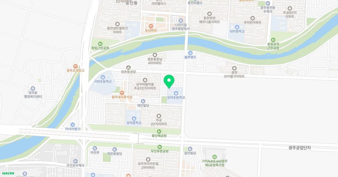 유덕초등학교병설유치원 위치 지도