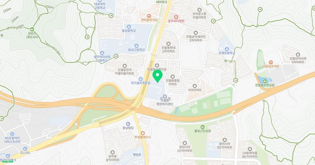 광주효덕초등학교병설유치원 위치 지도