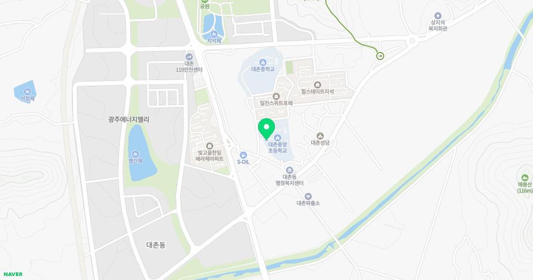 대촌중앙초등학교병설유치원 위치 지도