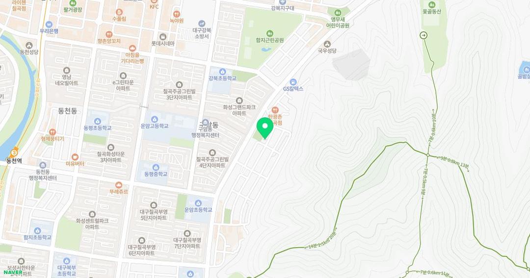 아이러브유치원 위치 지도