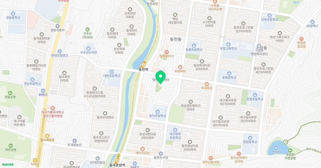 환타랜드유치원 위치 지도