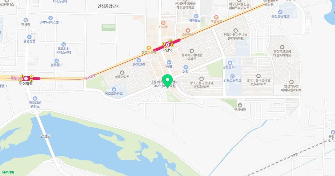 아름다운유치원 위치 지도