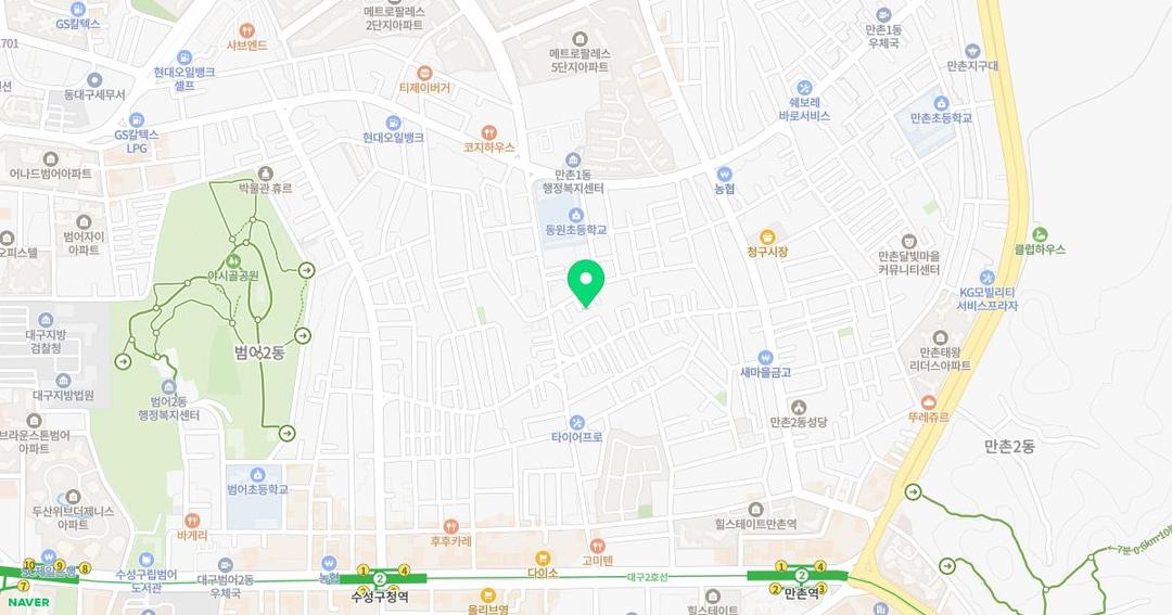 자연아이유치원 위치 지도
