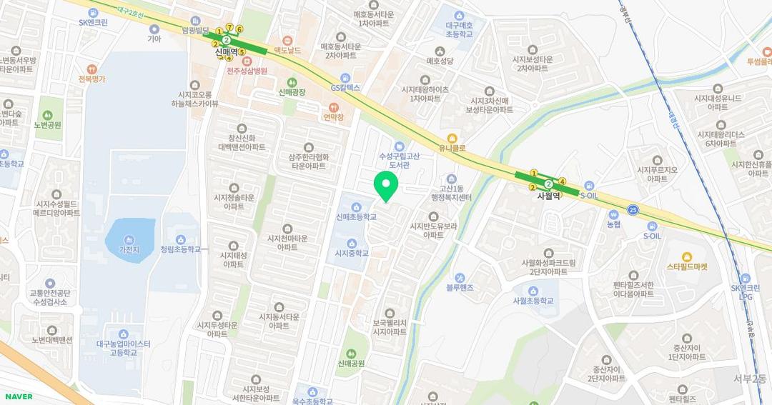 수정유치원 위치 지도