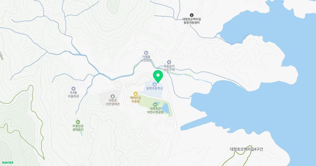 동명초등학교병설유치원 위치 지도