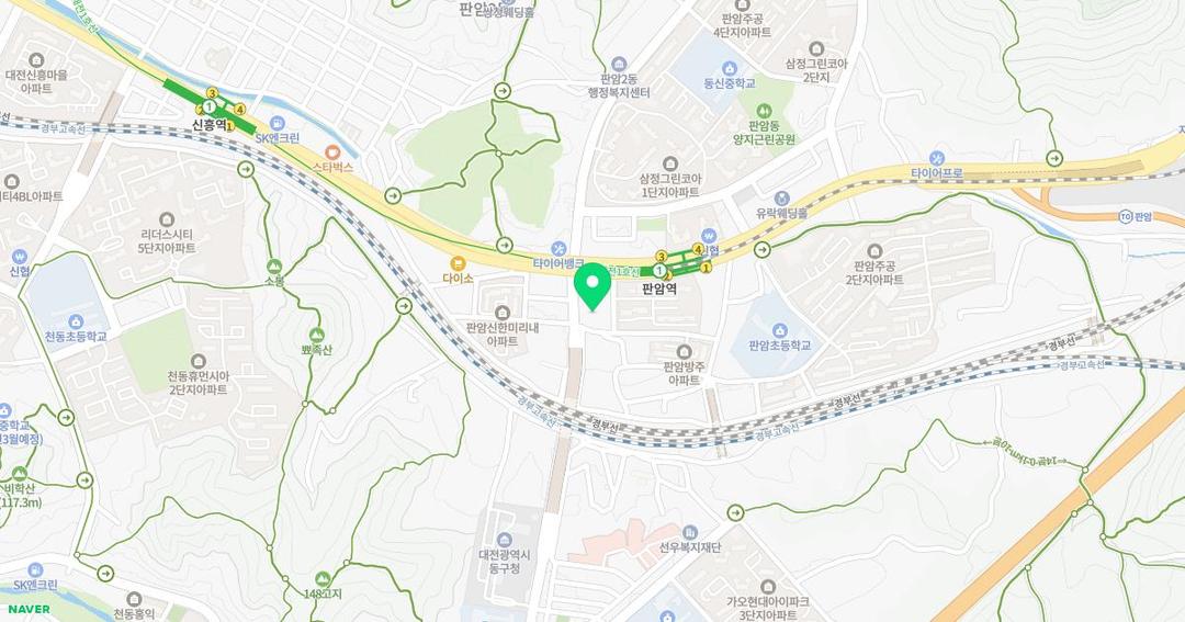 천사유치원 위치 지도