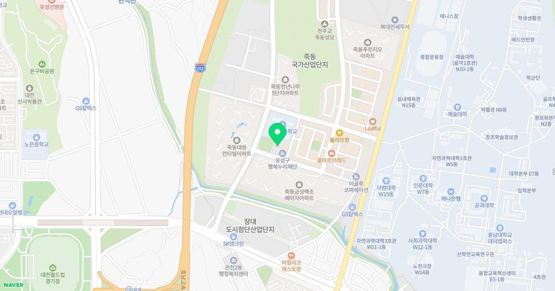 대덕국제유치원 위치 지도