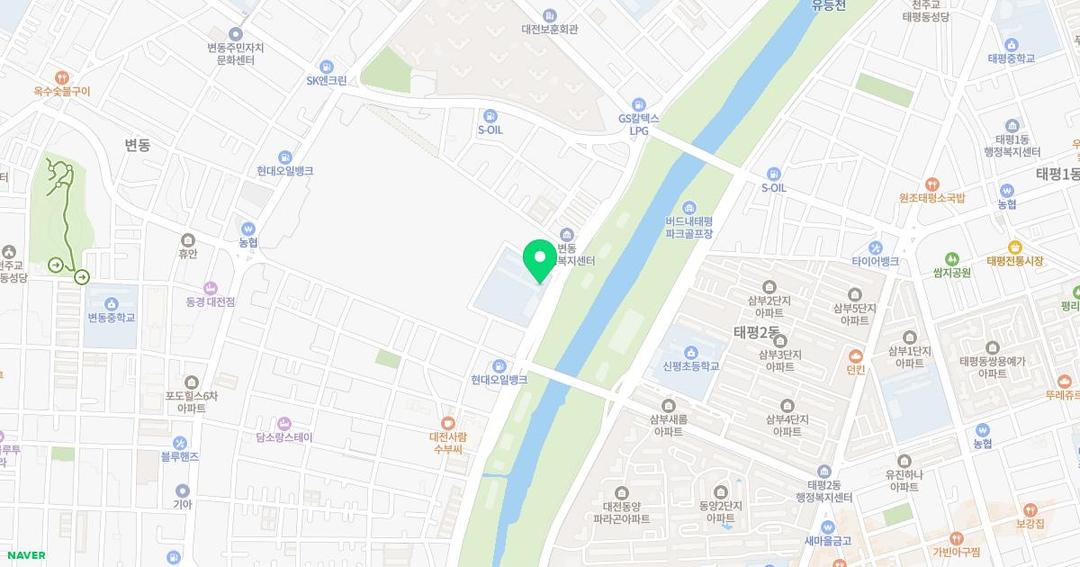 대전변동초등학교병설유치원 위치 지도