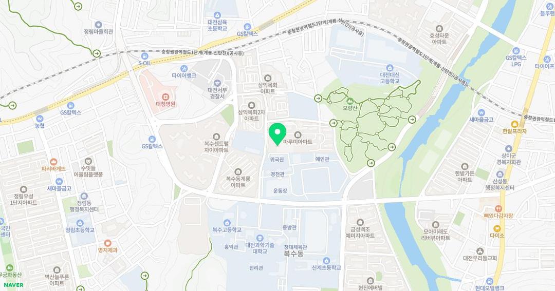 대전어울림유치원 위치 지도