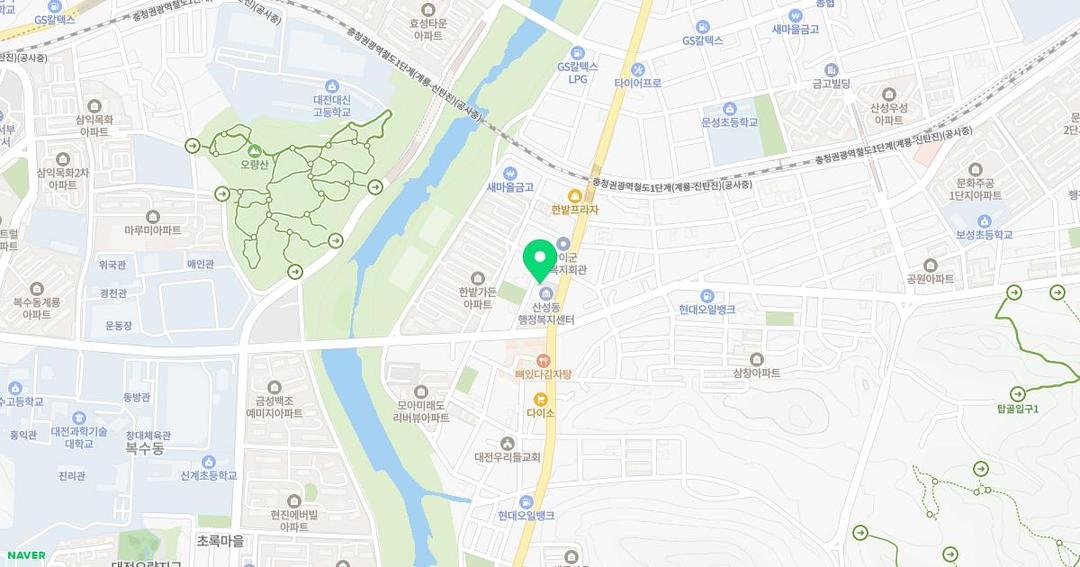 오즈킨더유치원 위치 지도