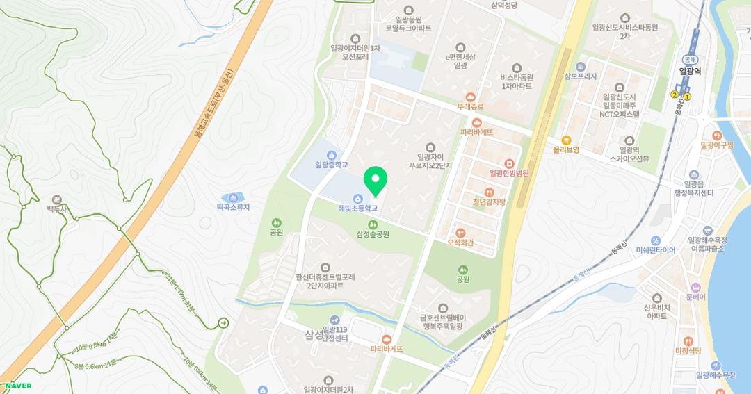 해빛유치원 위치 지도