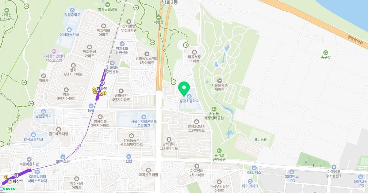 서울정곡초등학교병설유치원 위치 지도